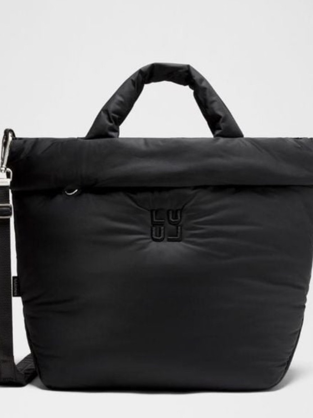 lululemon athletica Black Puffer Laptop Bag